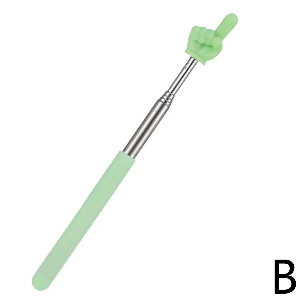 Steel Teaching Pointer Telescopic Rod Finger Design Teaching Stick Finger Reading Sticks Tools School Office Supplies Beauty World Shop