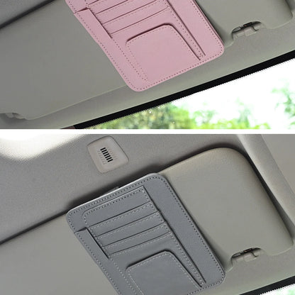 Car Sun Visor Organizer Multi-Pocket Business Card Storage Management Sunglasses Holder Visor Accessories Auto Interior Beauty World Shop