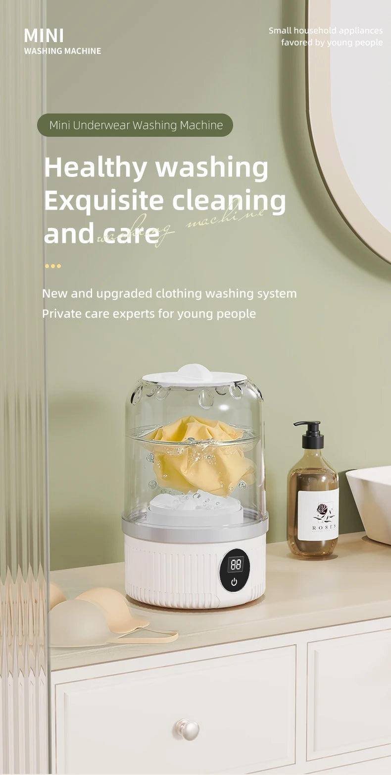 Mini Household Electric Washing Cup Underwear Socks Small Wireless Charging Washing Machine Pet clothes washing machine Beauty World Shop