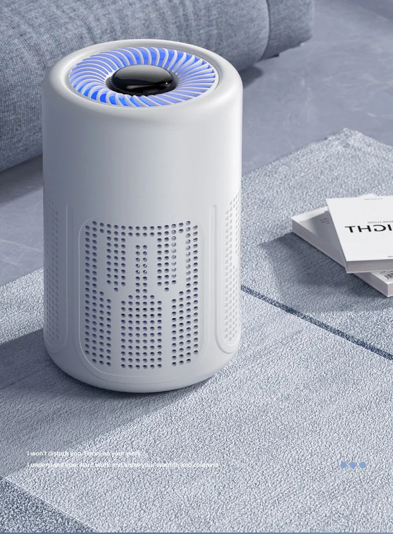 Mini Desktop Air Purifier HEPA Filter With Negative Ion Technology Eliminates Formaldehyde Odors Smoke And Dust Particles Beauty World Shop
