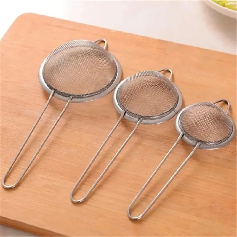 Stainless Steel Ultra Fine Mesh Strainer Sieve for Juice Soya Milk Oil Grid Dumpling Fishing Hotpot Leaky Spoon Household Kitche Beauty Trend Shop