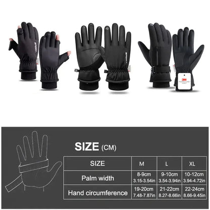 GTUBIKE Waterproof Men’s Women’s Winter Cycling Gloves Thermal Touchscreen Ski Gloves for Running Outdoor Sports Gloves Beauty World Shop