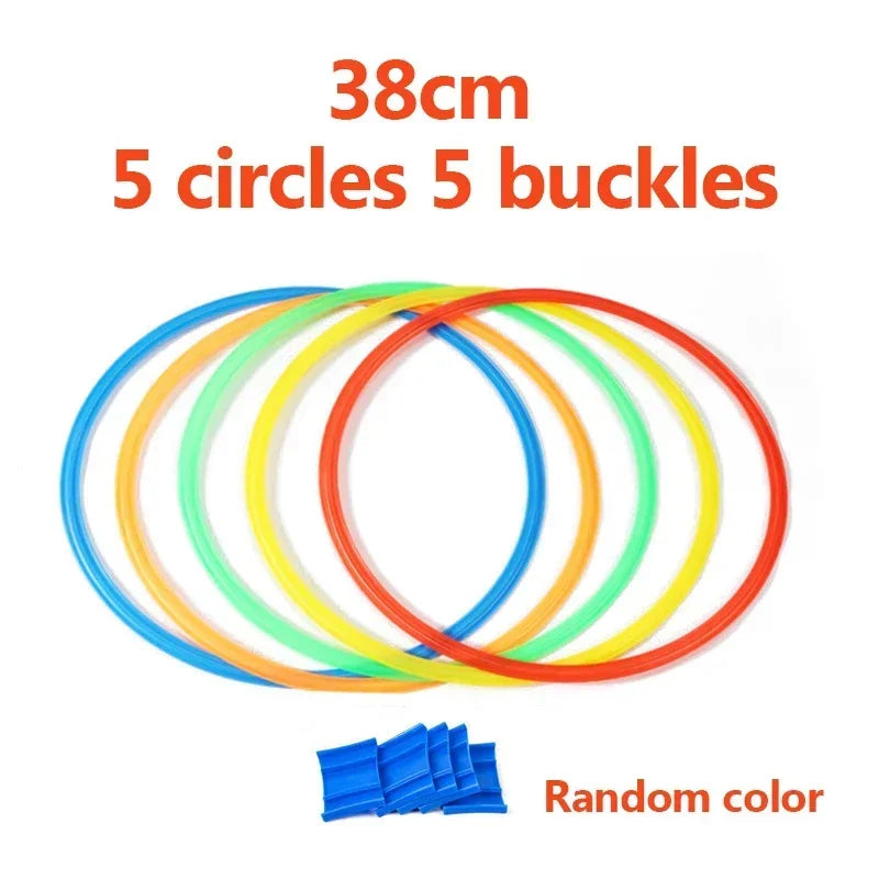 New Outdoor Kids Funny Physical Training Sport Toys Lattice Jump Ring Set Game 10 Hoops 10 Connectors for Park Play Boys Girls Beauty World Shop