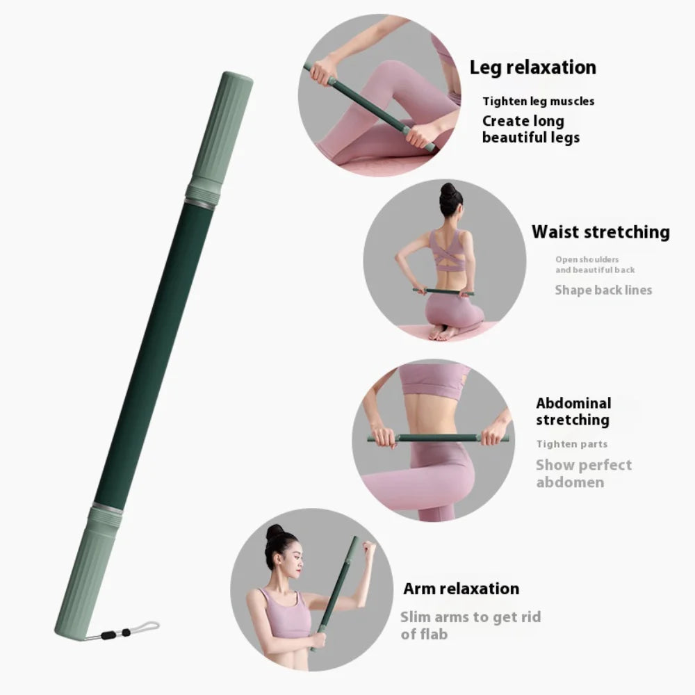 요가 근막 스틱 Yoga Fascia Stick 57cm Extended Muscle Relaxation Massage Roller Yoga Massage Stick for Leg Stretching and Release Fitn Beauty World Shop