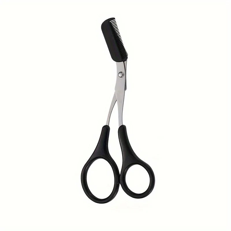 Stainless Steel Eyebrow Trimming Scissors With Comb, Safe Eyebrow Trimming Makeup Tool, Precise Creation Of Perfect Eyebrow Shap Beauty World Shop