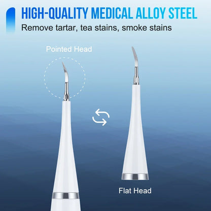 Ultrasonic scaler for teeth cleaning tartar removal plaque removal rechargeable teeth whitening oral care and dental cleaner Beauty World Shop