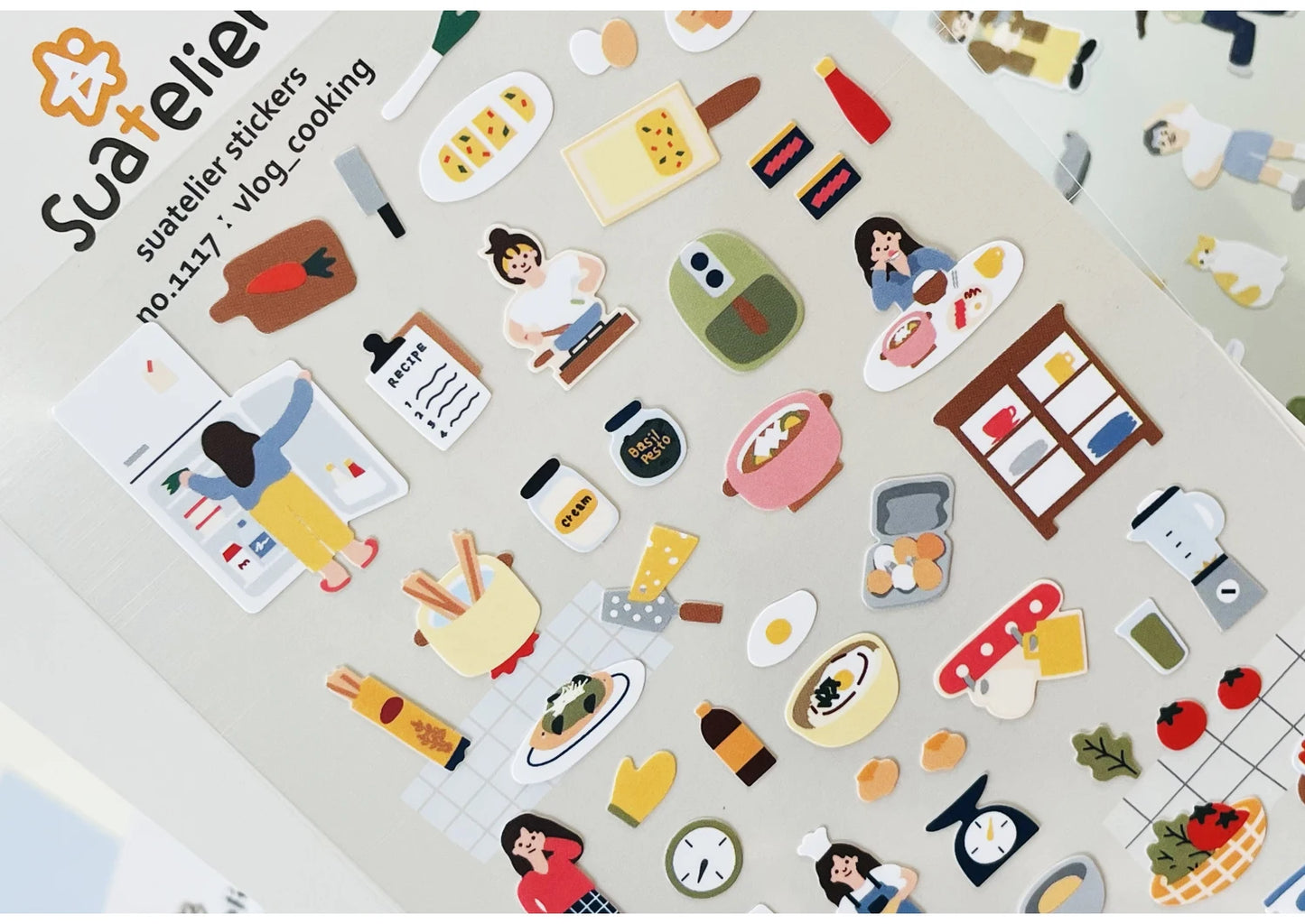 Korean Import Suatelier Travel Home Life Study Friend Stickers Scrapbooking Diy Journaling Diary Stationery Sticker School Gift Beauty World Shop