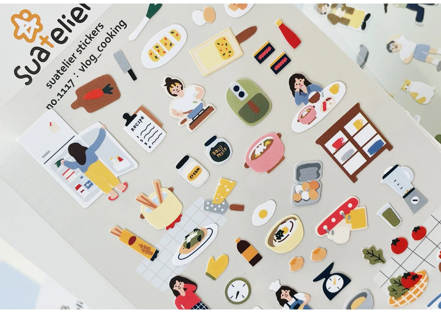 Korean Import Suatelier Travel Home Life Study Friend Stickers Scrapbooking Diy Journaling Diary Stationery Sticker School Gift Beauty World Shop