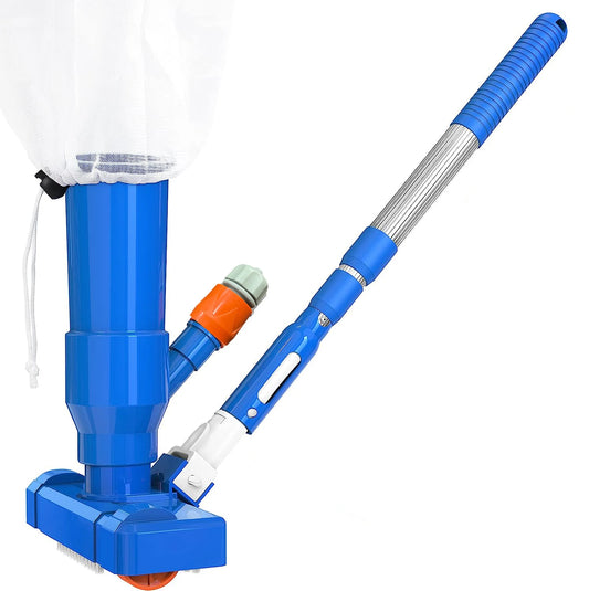 Upgrade 40" Portable Pool Vacuum Cleaner,Pool Underwater Vacuum Jet Cleaner w/Brush Beauty World Shop