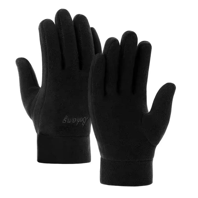 Mens Winter Gloves Thicken Thermal Warm Fleece Full Finger Gloves Cold Resistance Windproof Outdoor Skiing Cycling Mittens Women Beauty World Shop