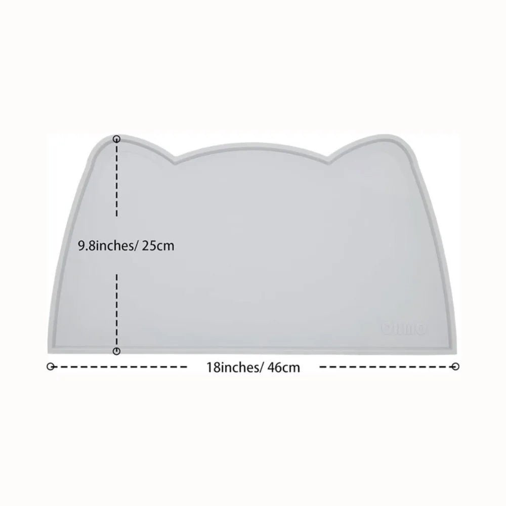 Food Grade Silicone Cats Anti-dirty Easy to Clean Cats and Dog Bowl Mats Water Proof Waterproof and Leak-proof Pad Anti-slip Pet Beauty World Shop