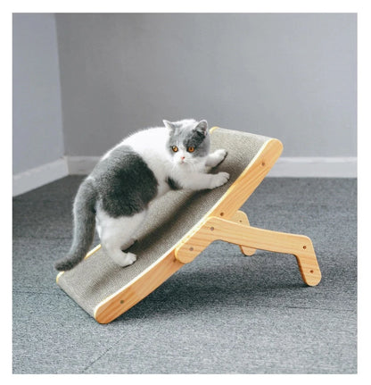 Cat Scratcher Board Wooden Frame Medium Cat Scratching Bed 3 In 1 Scratching Post Anti-Scratch Toys Claw Couch Scraper For Cats