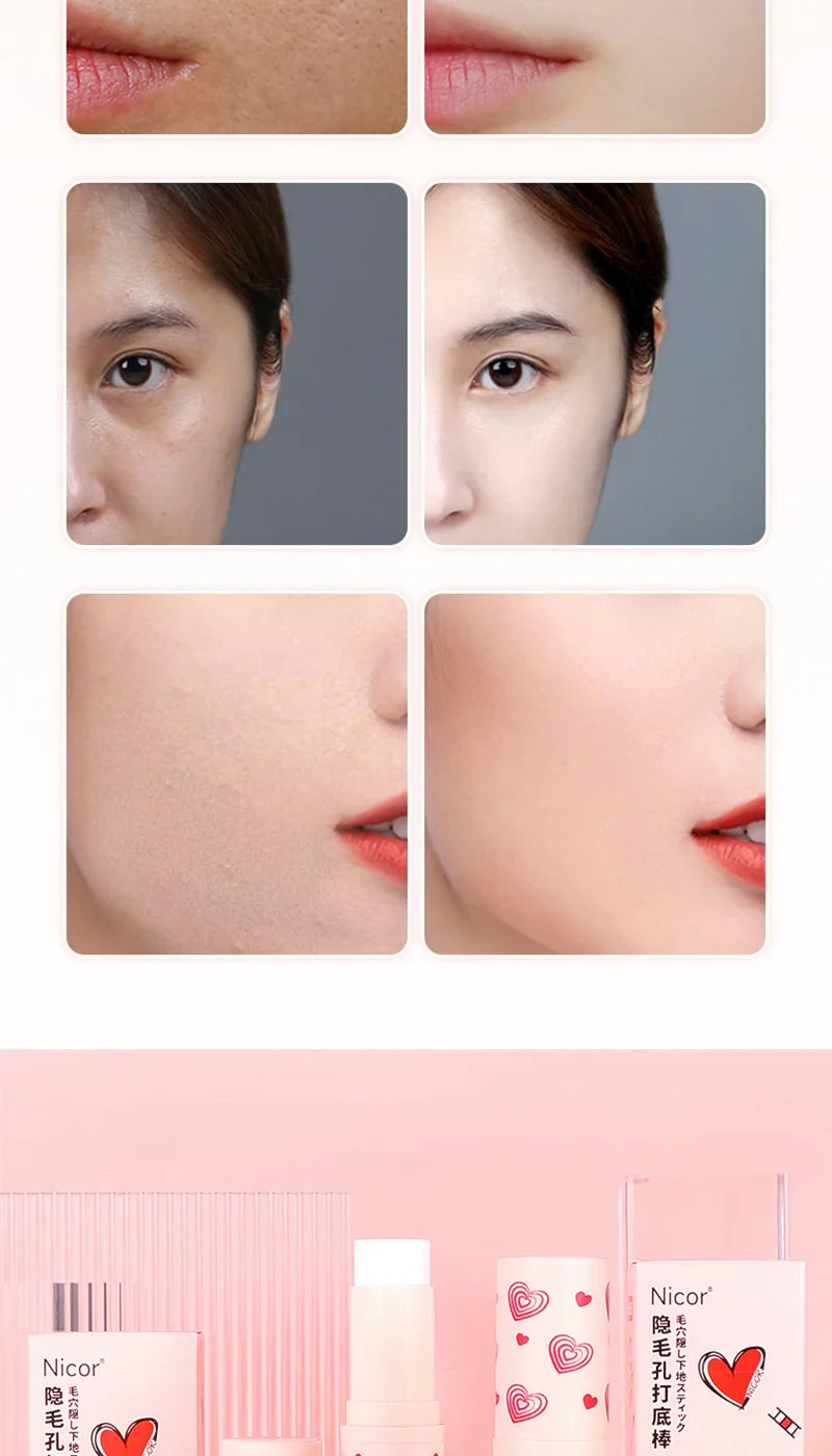 Pre-makeup isolation base stick, less prone to powder sticking, natural makeup effect, matte coverage, and long-lasting makeup Beauty Trend Shop