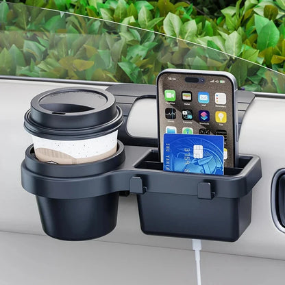 Car Cup Stand Phone Holder Mount Tray Side Door Window Storage Barrel Pocket Hanging Storage Rack with Auto Interior Accessories Beauty World Shop