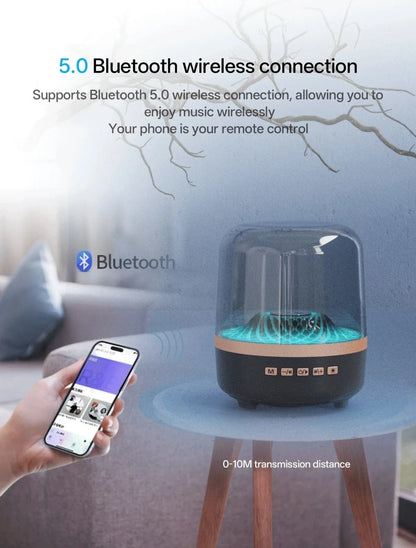 Portable Wireless Soundbar Bluetooth 5.3 Home Theater Speaker Subwoofer Hi-Fi Acoustic Breathing Lamp for Android IOS