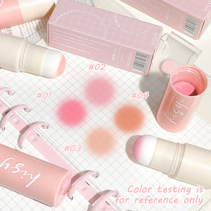 HISYI Yunrou Soft Fog Blush Stick - Energetic and Bouncy, Korean Style, Brightening, Dual-Use for Lips and Cheeks Beauty World Shop