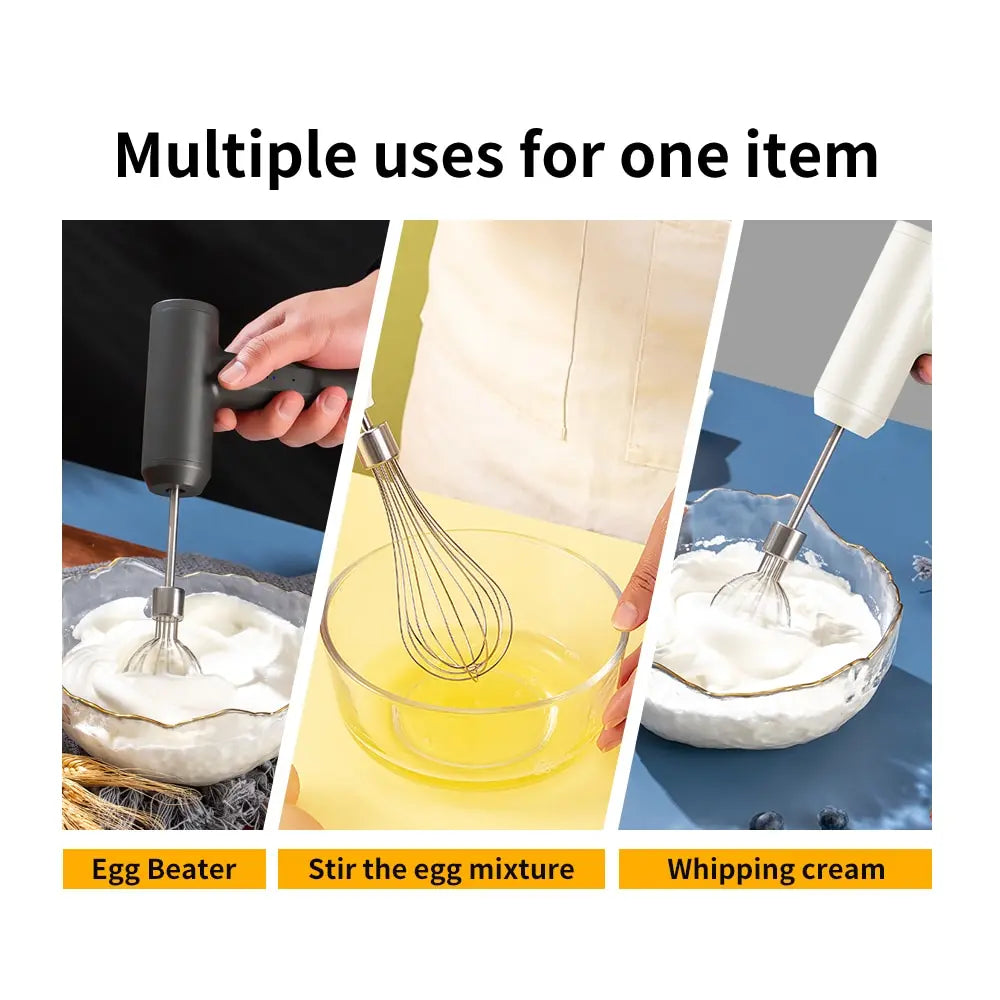 1 PCS Wireless Electric Food Mixer Portable 3 Speeds Egg Beater Baking Dough Cake Cream Mixer Kitchen Tools Beauty World Shop
