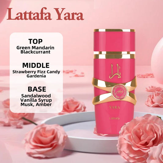 Lattafa Yara Perfume Eau De Parfum Original Arab Perfumes Arabian Perfume High Quality Pheromones Perfume For Women For Men THee STORE