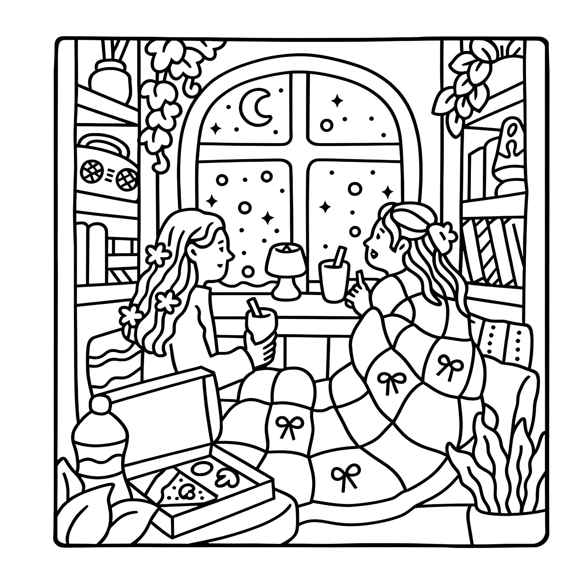 COZY GIRL VIBES Bold-easy Patterns Coloring Book for Adults Cute Drawing Book Perfect Gift for Party and Birthday Beauty World Shop