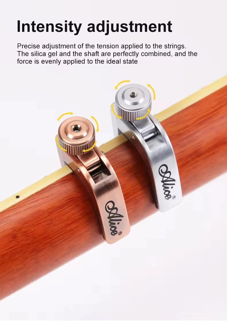 Alice Guitar Capo Adjustable Roller Metal Perfect Quick Change Tune for Electric Acoustic Guitar, Bass, Violin, and Ukulele Beauty World Shop