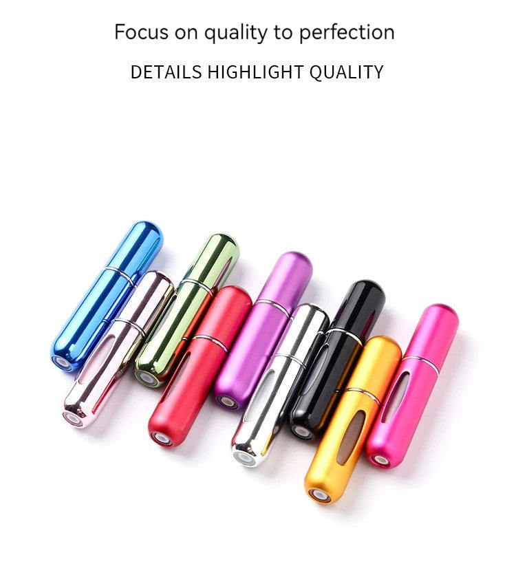 5/8ml Portable Perfume Atomizer Liquid Container For Cosmetics Mini Aluminum Spray Alcochol Empty Refillable Bottle Beauty Fashion