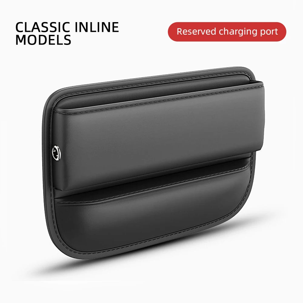 Universal Car Seat Gap Organizer Storage Box Multifunction Leather Crevice Side Storage Pocket Wallet Keys Card with Cup Holder Beauty World Shop