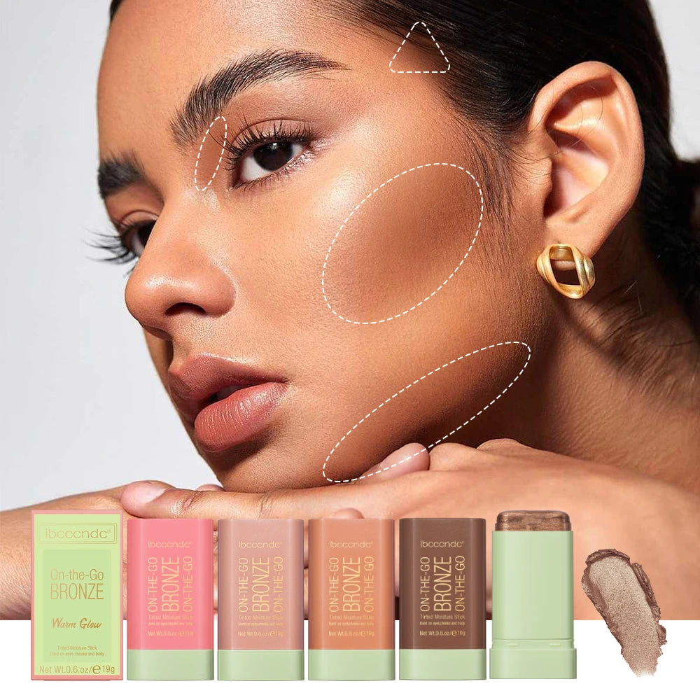 Multi-function Blush Stick Face Makeup Waterproof Easy Color Rouge Blusher Cream Contour Rendering Brightening Contour Makeup Beauty World Shop