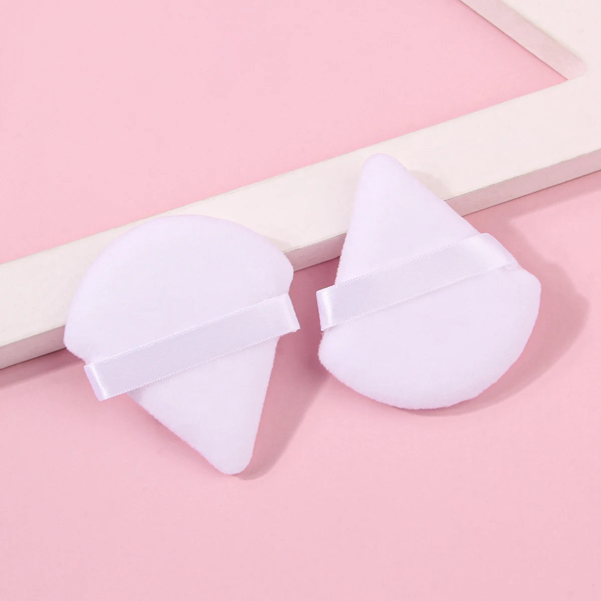 2Pcs/100Pcs  Triangle Powder Puff For Loose Powder Liquid Cosmetic Soft Plush Powder Puff Makeup Foundation Puff Makeup Tool Beauty World Shop