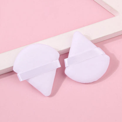 2Pcs/100Pcs  Triangle Powder Puff For Loose Powder Liquid Cosmetic Soft Plush Powder Puff Makeup Foundation Puff Makeup Tool Beauty World Shop