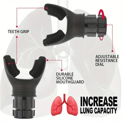 Silicone Respiratory Trainer Lung Ventilator Fitness Equipment High-altitude Respiratory Training Tools for Exercise Beauty World Shop