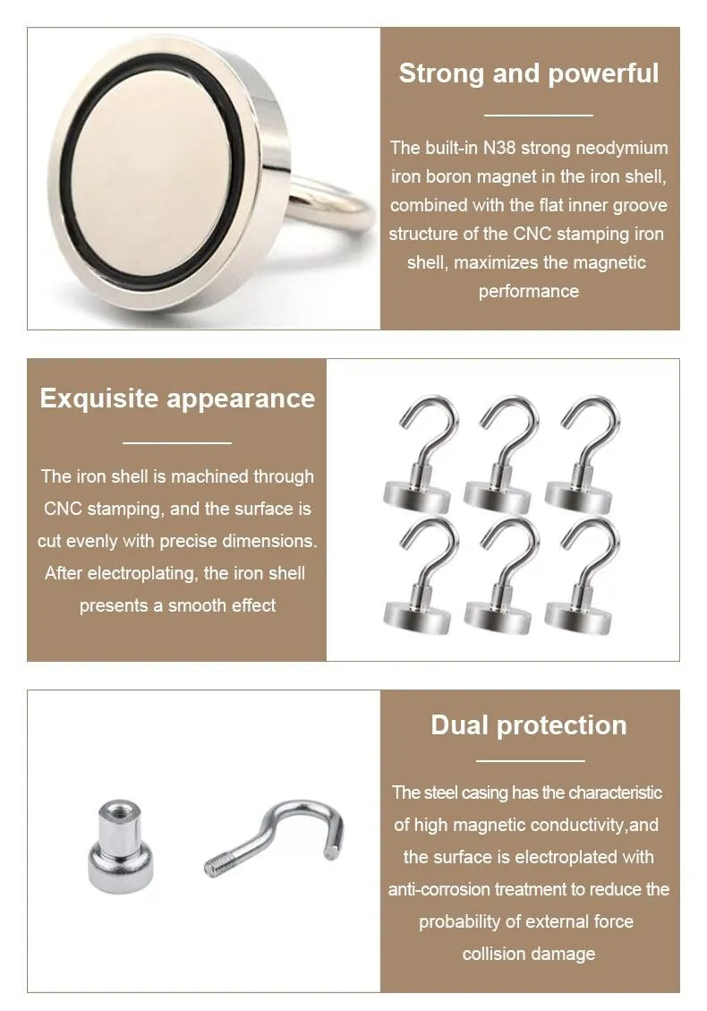 10PCS Strong Magnet Hooks Multi-Purpose Storage Hooks Home Kitchen Bar Storage Hooks Key Storage Hooks Bathroom Hangers Beauty World Shop