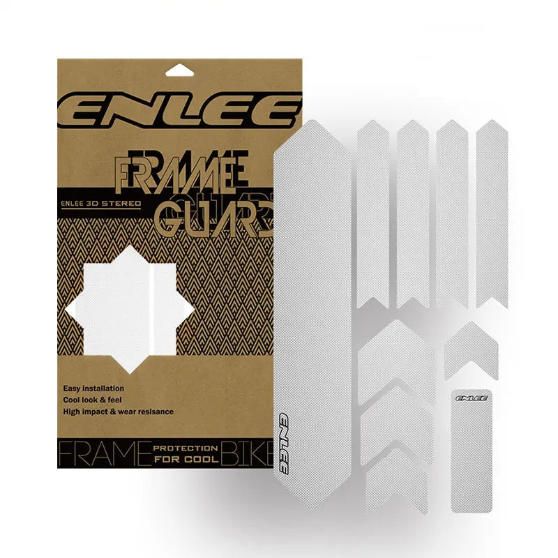 ENLEE The New Removeable Sticker Road Bicycle Paster Guard Cover 3D MTB Mountain Bike Scratch-Resistant Protect Frame Protector Beauty World Shop