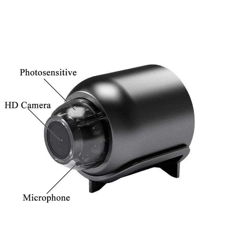 Mini Camera 1080P HD WiFi Wireless HD Night Vision Camera Home X5 Remote Camera Kids Pet Safety Monitoring Beauty Fashion