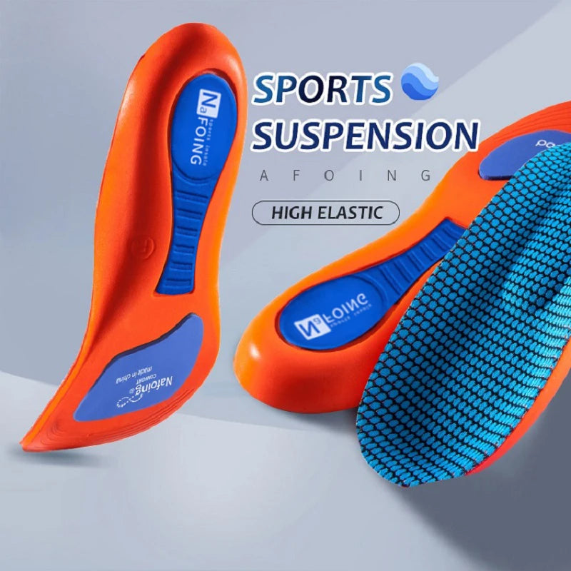 Sport Orthopedic Insoles for Feet Men Women EVA Breathable Shock Absorption Shoes Insole for Running Basketball Sport Care Pads Beauty World Shop