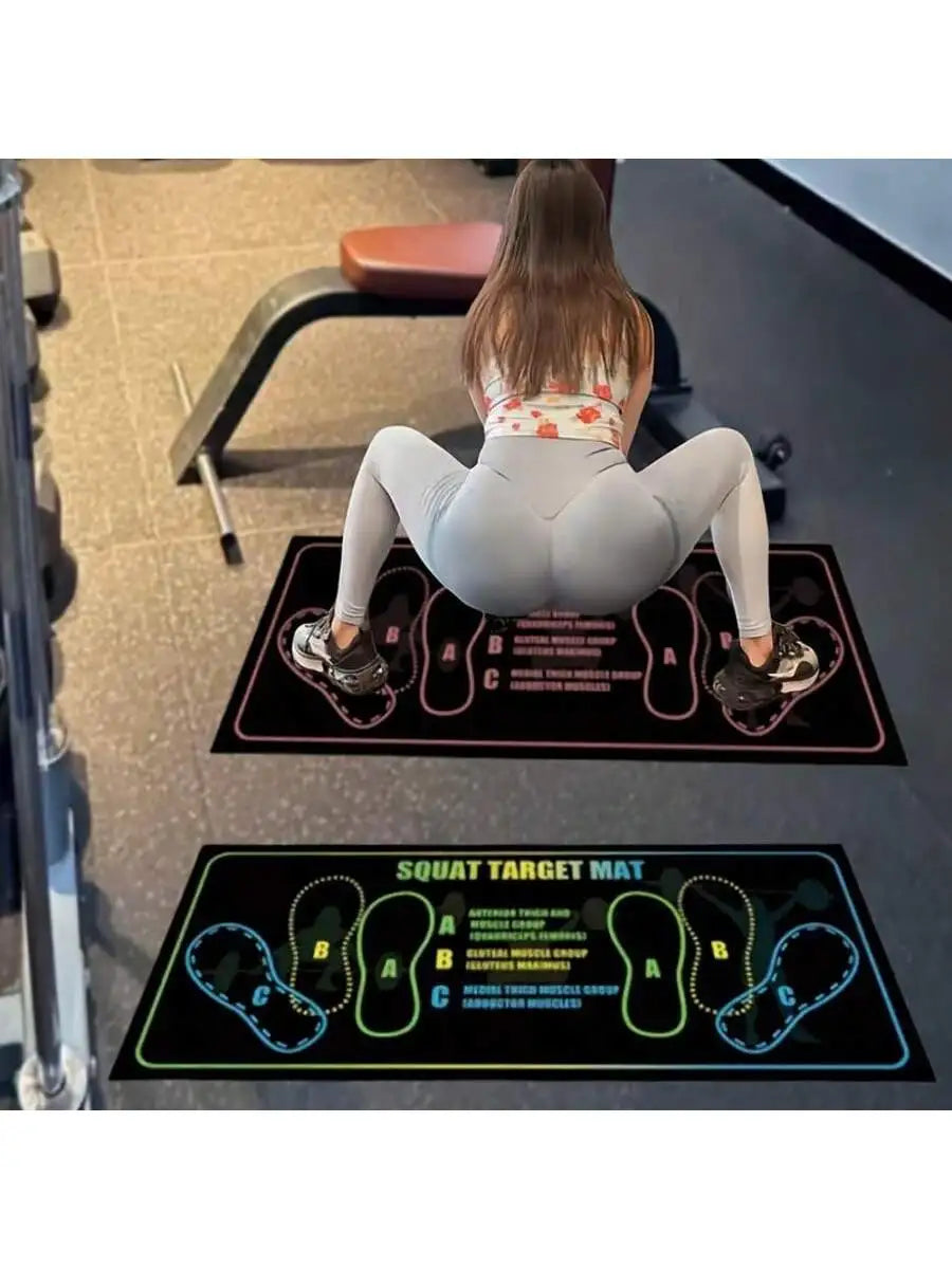 Anti-Slip Squat Pad Set, Durable Training Mats for Home & Gym Use, Non-Skid Exercise Equipment, Ideal for Fitness Enthusiasts Beauty World Shop