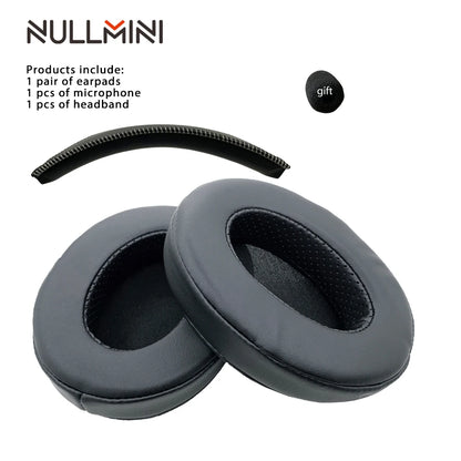 NullMini Replacement Earpads for HyperX Cloud 1/2, Alpha, Silver, Core, Revolver Headphones Headband Ear Cushion