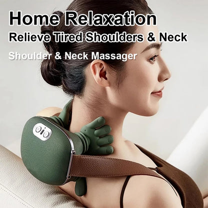 2026 Bionic Neck Shoulder Massager N7 Kneading Massager Shawl 3-Level Modes Neck Cervical Waist Leg Body Muscles Massage Pillow Beauty World Shop