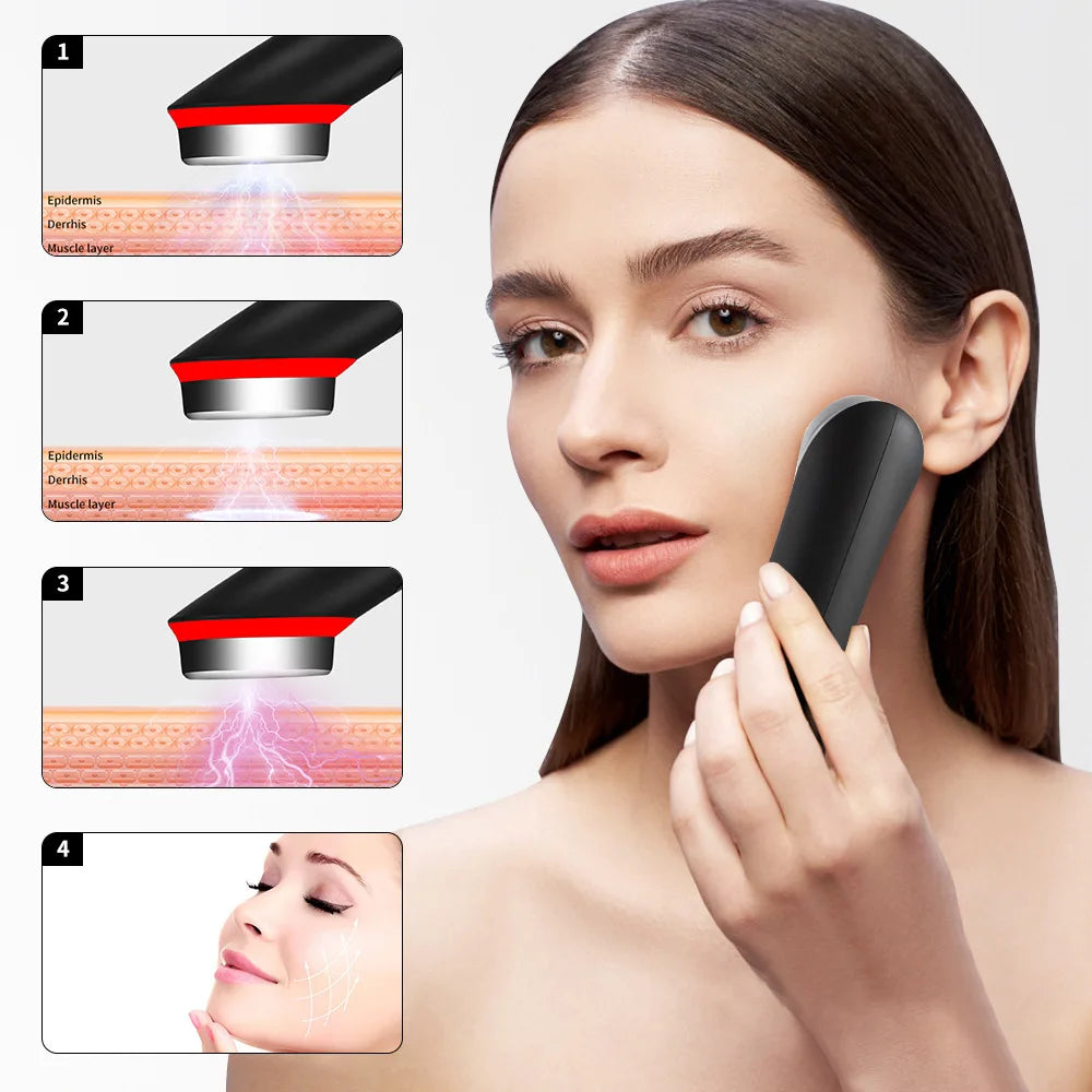 7 Colors EMS Microcurrent Facial Massager Age-R Booster Pro Anti Wrinkle Lift Device Home Use Beauty Tool for Skin Care & Rejuve Beauty World Shop