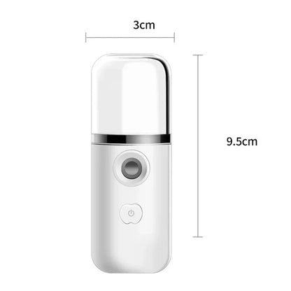 Mini Portable Humidifier Nano Mister Facial Steamer Device Beauty Spray Hydrating Apparatus Cold Spray Apparatus Rechargeable Beauty World Shop