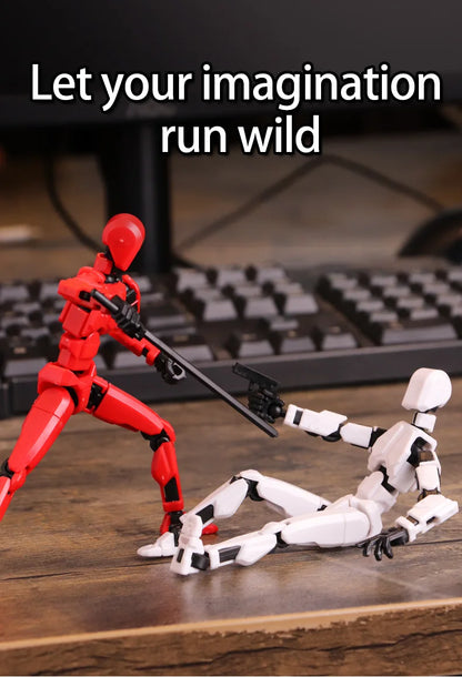 Multi-Jointed Movable Shapeshift Robot 3D Printed Mannequin Dummy 13 Action Figures Toys Kids Adults Parent-children Games gifts Beauty World Shop