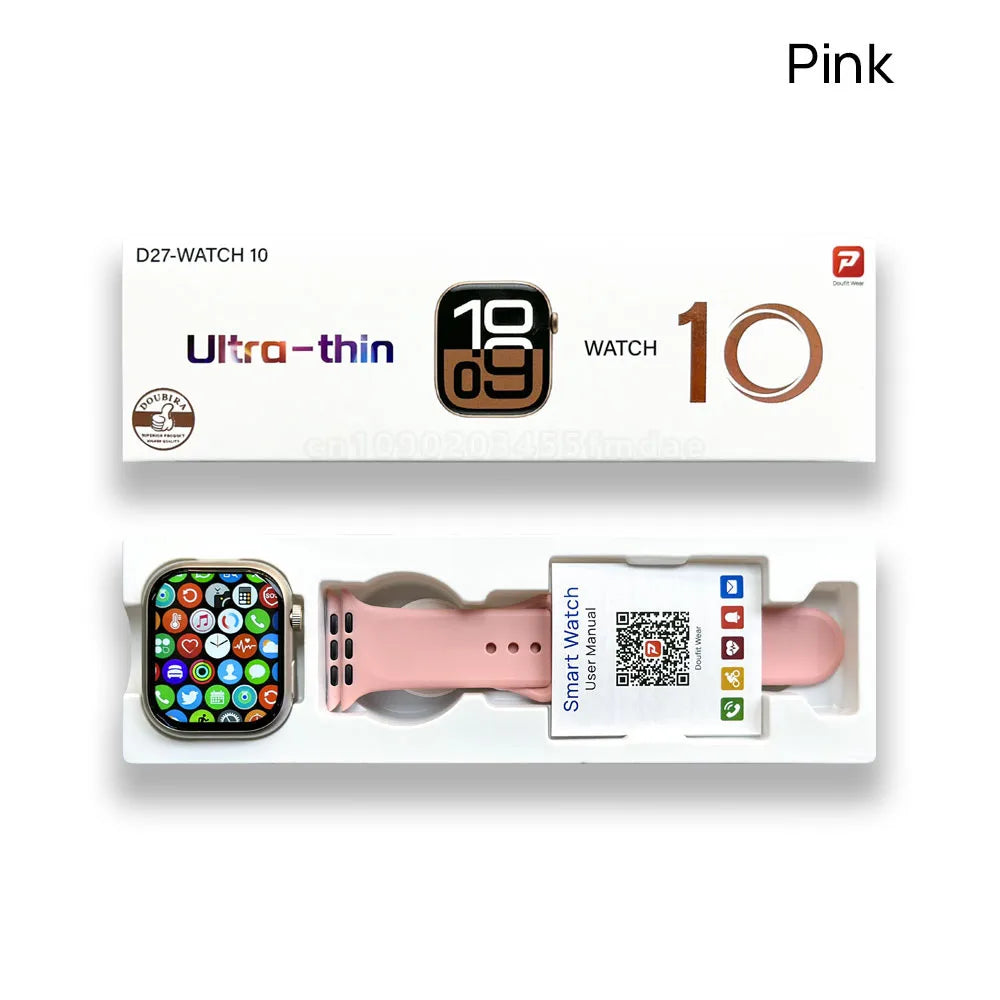 New Watch10 Series GPS Smart Watch Men Always On Display Heart Rate Body Temperature BT Call Women Waterproof Series Smartwatchs Beauty World Shop