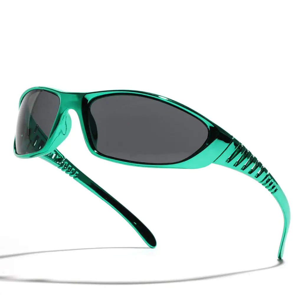 Y2K Silver Sunglasses Color Hollowed Out Future Sense Of Technology Hot Girls Net Red Sunglasses Women Sunglasses Trendy Men Beauty World Shop