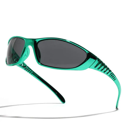 Y2K Silver Sunglasses Color Hollowed Out Future Sense Of Technology Hot Girls Net Red Sunglasses Women Sunglasses Trendy Men Beauty World Shop