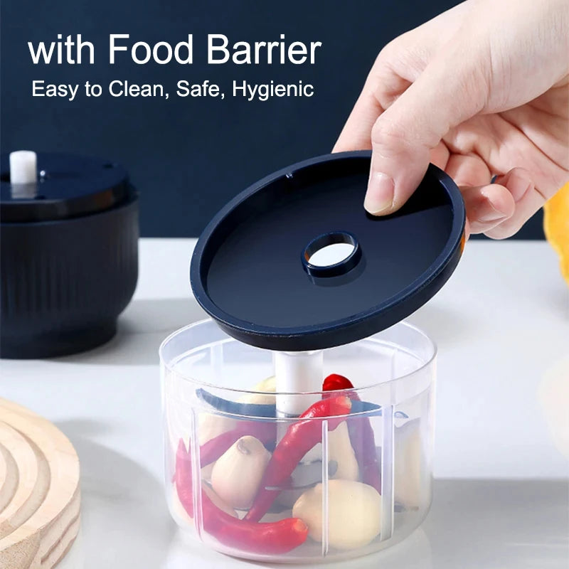 250ml Mini Wireless USB Rechargeable Electric Vegetable Chopper Garlic Crusher Food Chopper for Kitchen Gadgets for Garlic Beauty World Shop