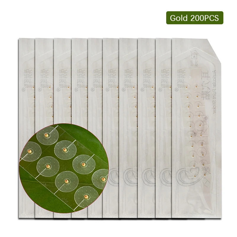100/200pcs Clear Ear Point Stickers Ear Pressure Stick Acupuncture Magnetic Beads Auricular Ear Stickers Massage Ear Stickers Beauty World Shop