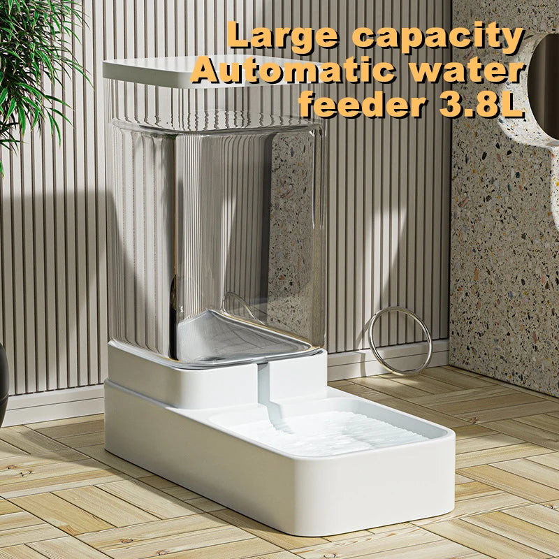 Large Capacity Automatic Gravity Pet Feeder and Water Dispenser Dual Bowl Leak Proof for Cats Dogs Home Travel Feeding Station Beauty World Shop