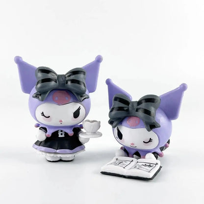Sanrio Blind Box Cartoon Kuromi Doll Lucky Divination Anime Series Action Figure Model Doll Child Toy Desktop Decor Birthday Gif Beauty World Shop