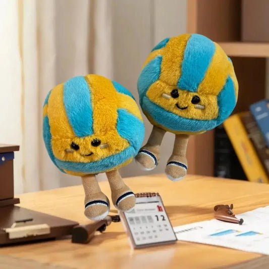 Soft Plush Cartoon Volleyball Toy, Fun Sports-Themed Keychain and Bag Decor Beauty World Shop