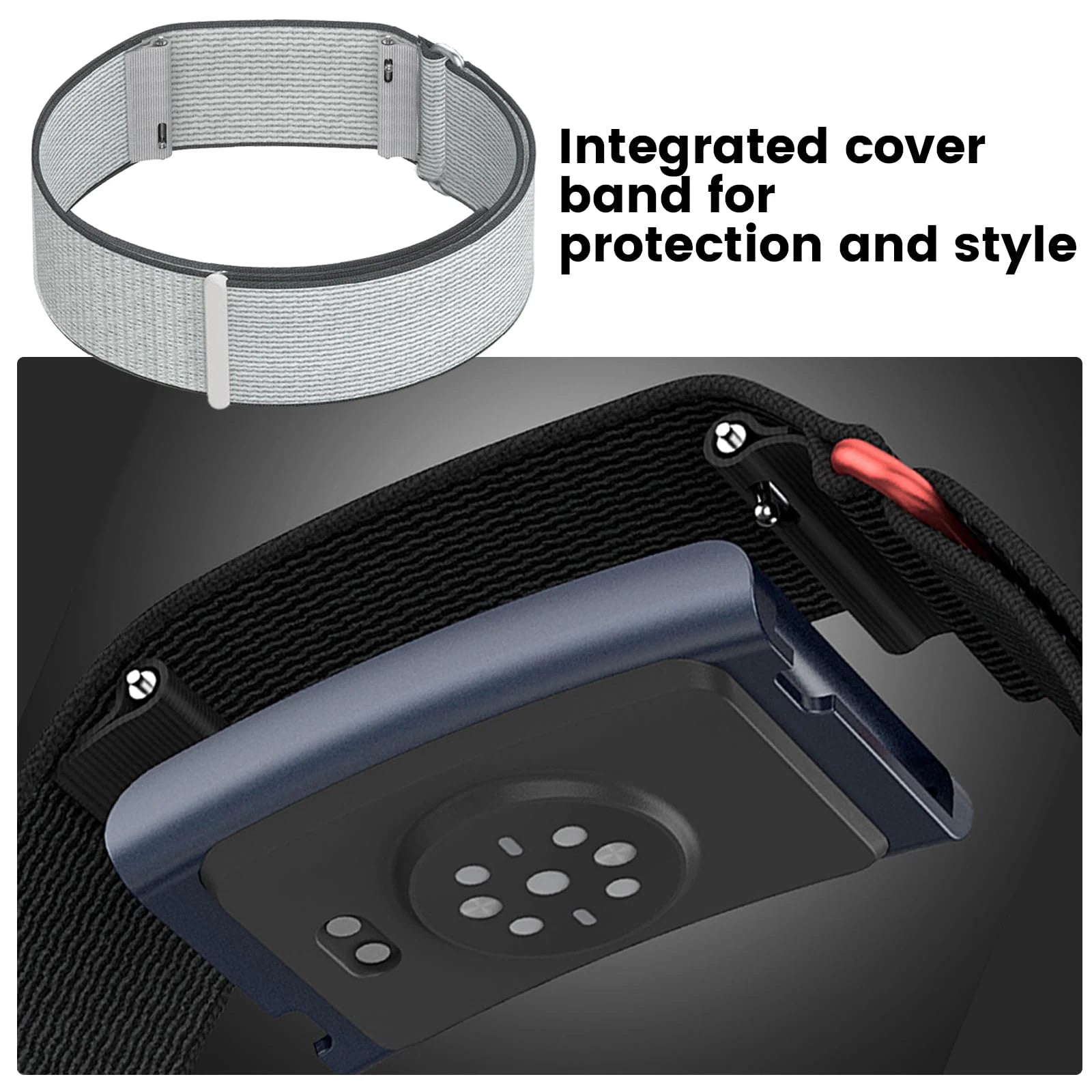 Nylon Replacement Band Compatible with Amazfit Helio Strap Adjustable Breathable Sport Wristband for Fitness Tracker Comfortable Beauty World Shop