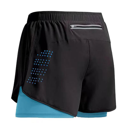 New Men Running Shorts Gym Sports Shorts 2 In 1 Quick Dry Workout Training Gym Fitness Jogging Short Pants Summer Men Shorts Beauty World Shop